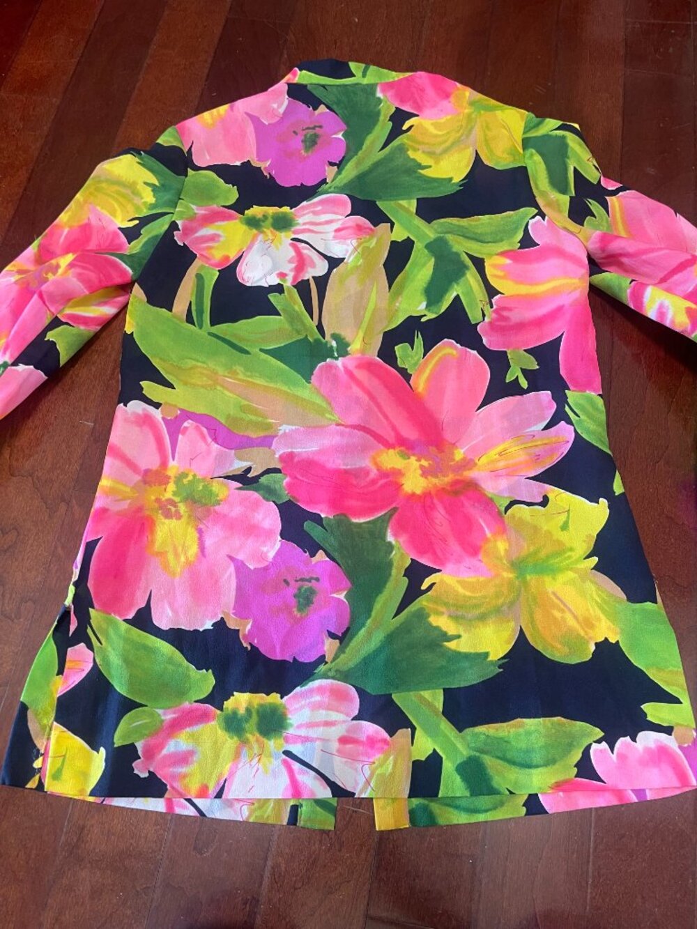 Vintage Tori Richard Floral Blouse Size 10 Tropical Print - Picture 5 of 7